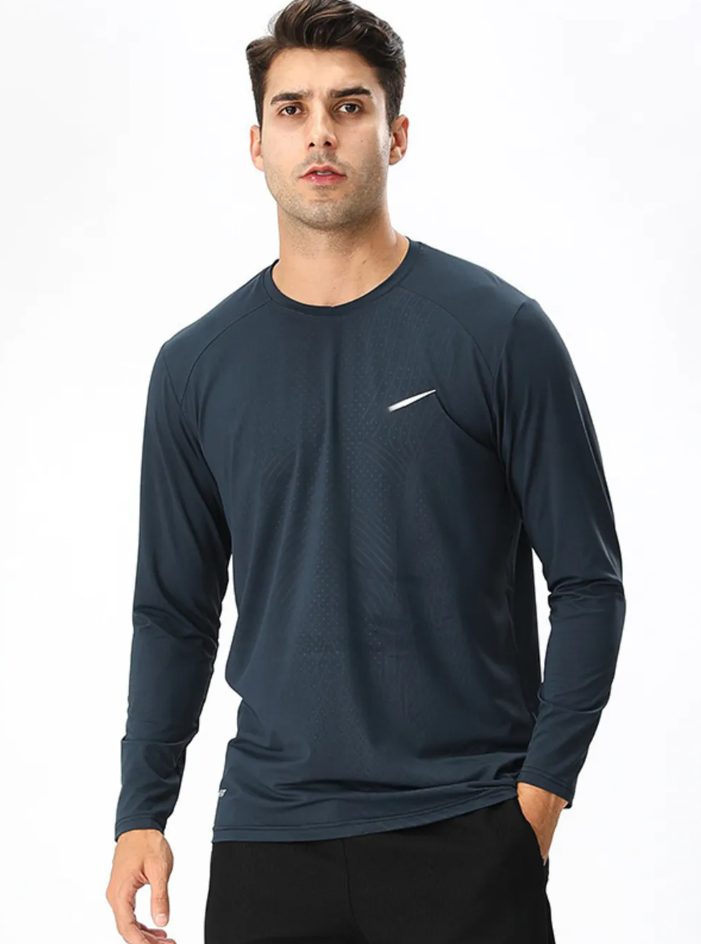 Men’s Performance Long Sleeve Crew Neck T-Shirt
