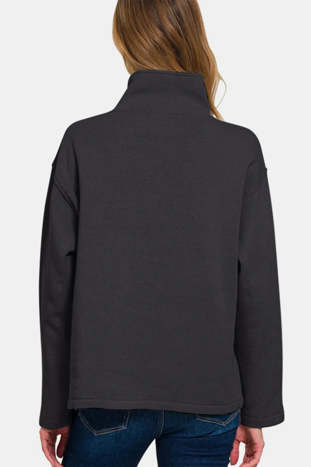 Women’s Printed Cropped Half Snap Fleece Pullover