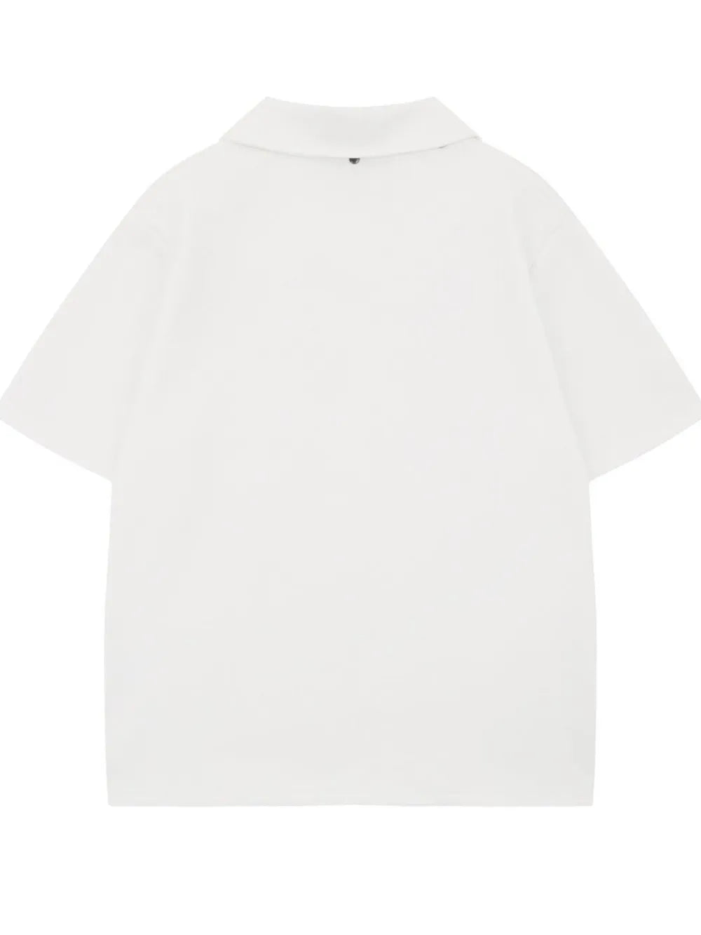 Detachable Collar Short Sleeve Top