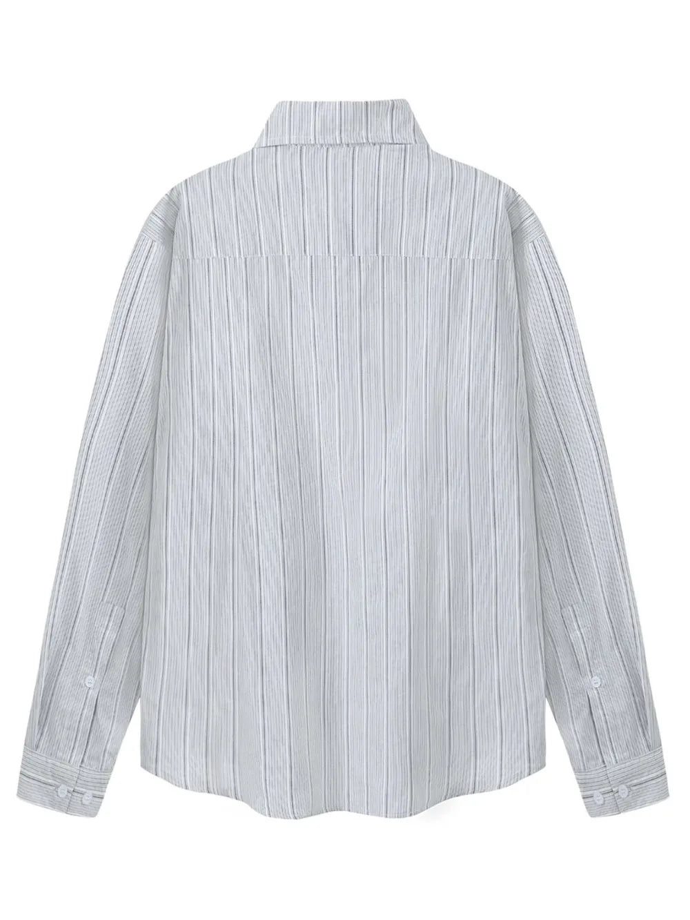 Striped Button Up Long Sleeve Shirt 8