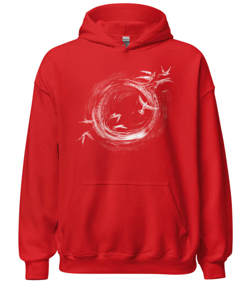 Vortex Graphic Hoodie - Grunge Abstract Art Pullover & Oversized Streetwear Sweater