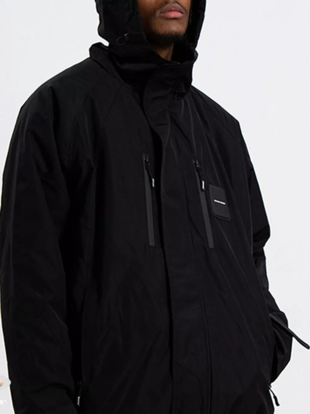 Men's Long Sleeve Hooded Windbreaker Jacket