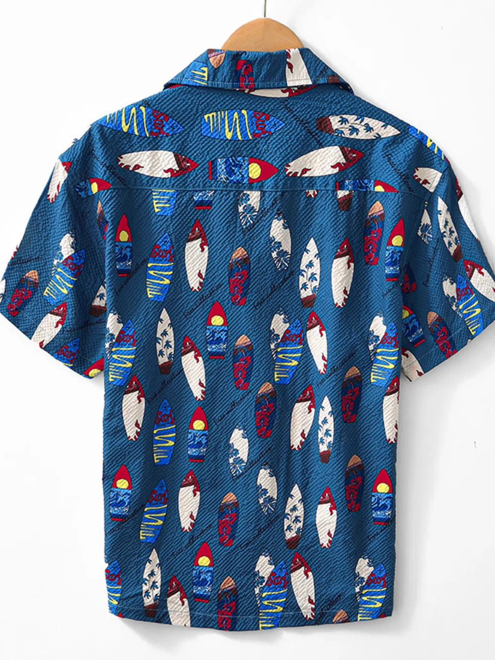Printed Button Up Short Sleeve Shirt