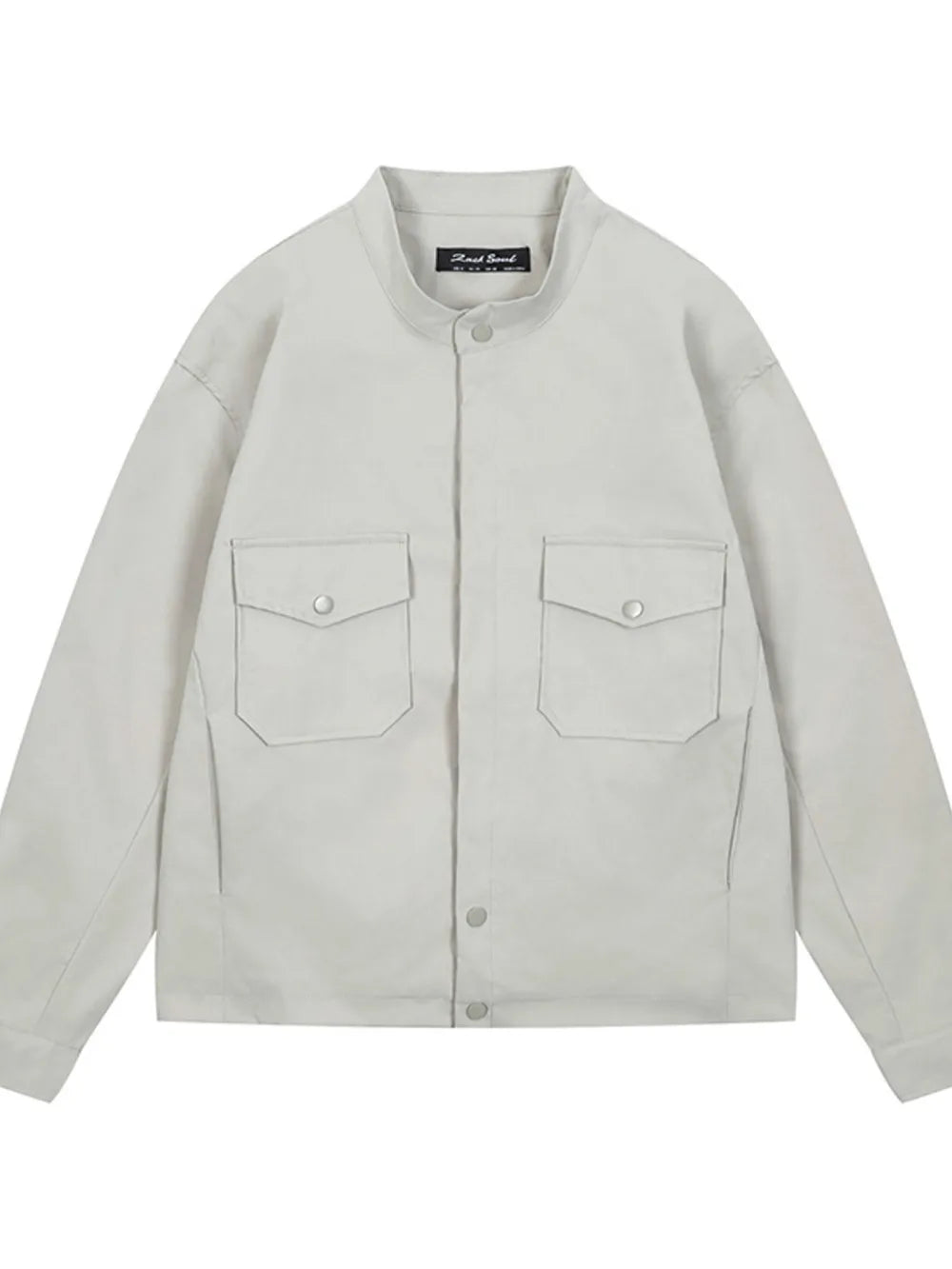 Men's Long Sleeve Jacket with Chest Pockets
