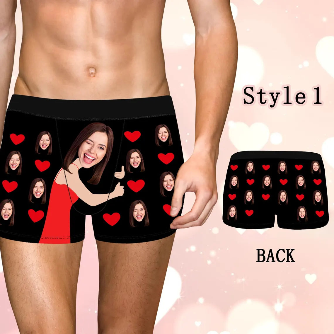 Face Boxers, Personalized Photo Underwear