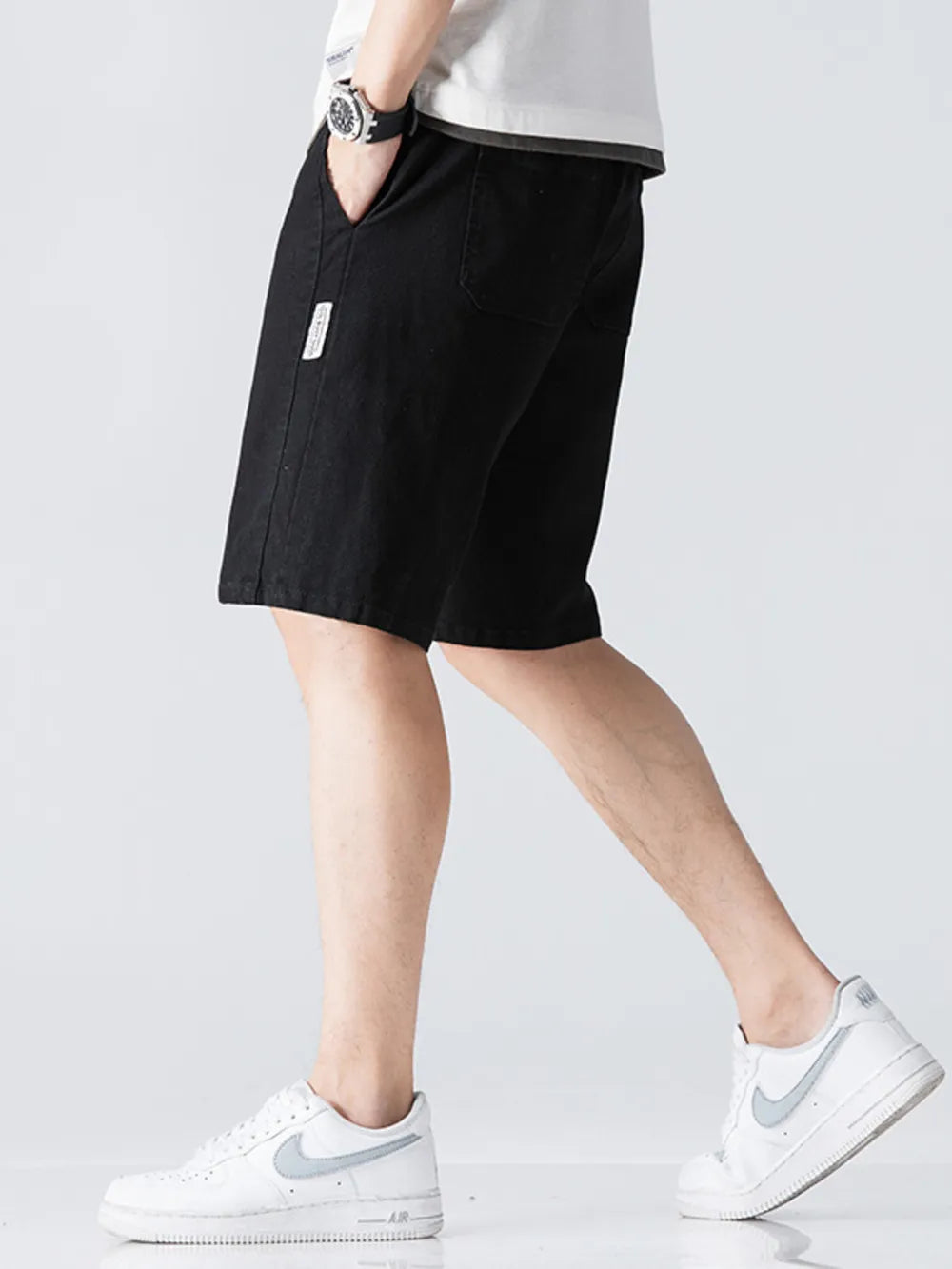 Drawstring Denim Shorts Fast Track