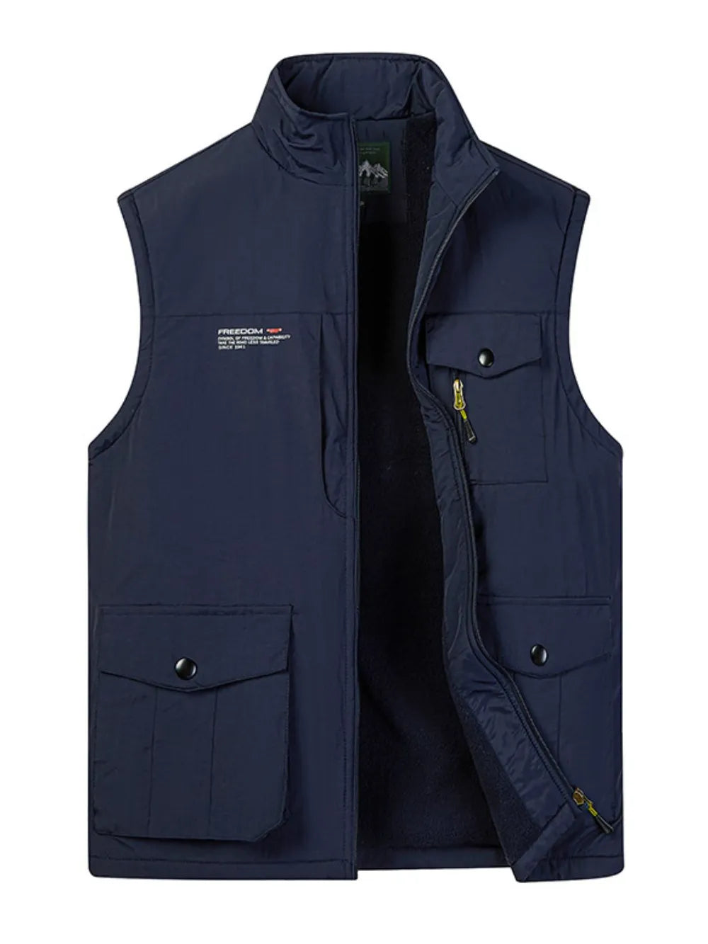 Men's Plus Size Zip Up Vest