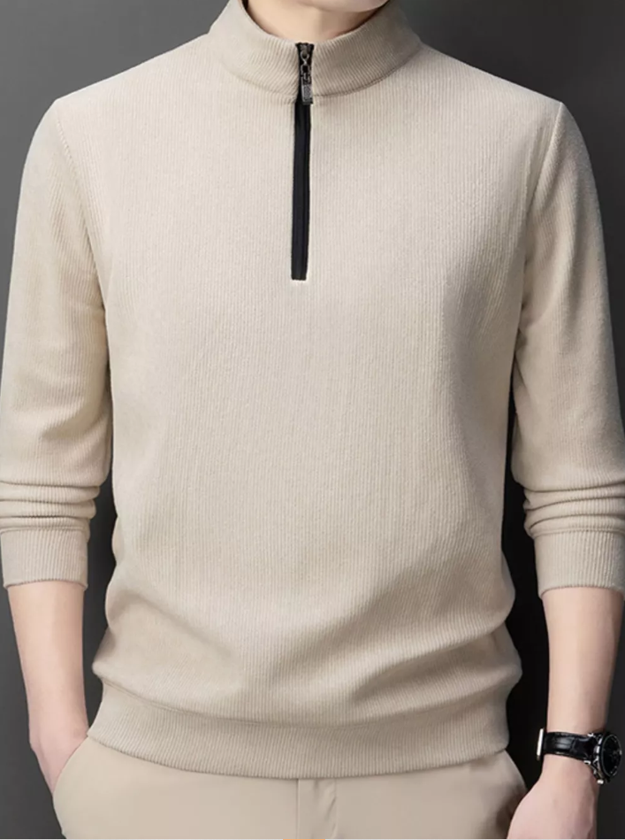 Men’s Casual Half-Zip Pullover Sweatshirt