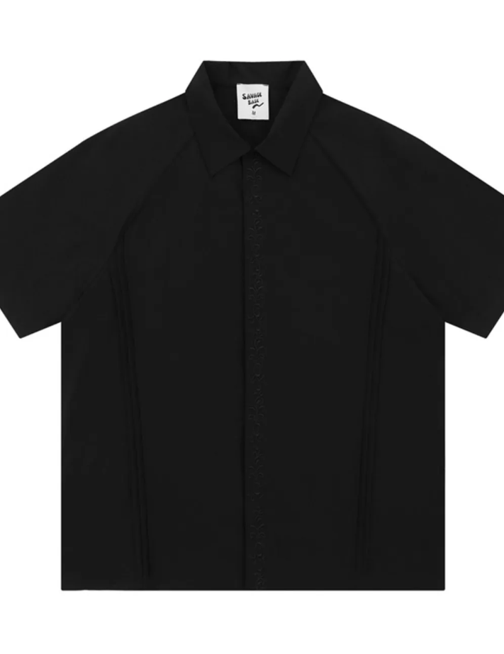 Men's Collared Neck Short Sleeve Shirt