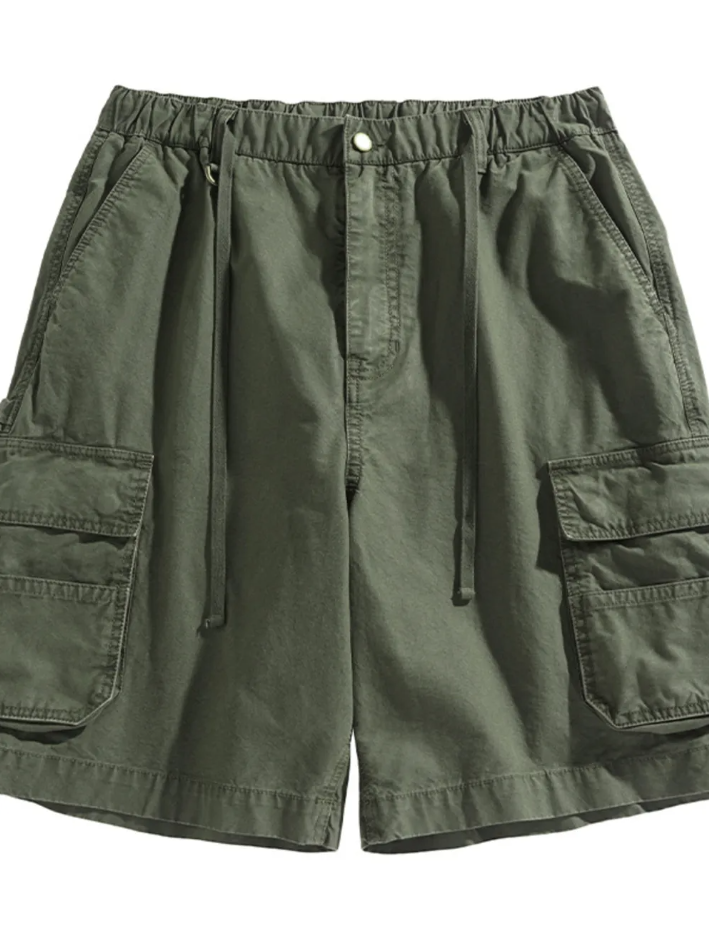 Men's Drawstring Cargo Shorts