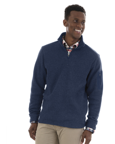 Men's Heathered Fleece Pullover
