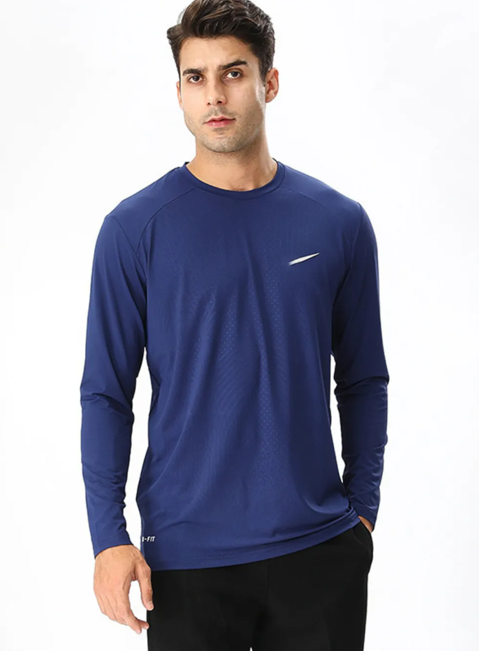 Men’s Performance Long Sleeve Crew Neck T-Shirt