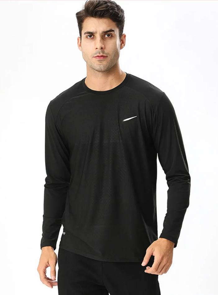 Men’s Performance Long Sleeve Crew Neck T-Shirt