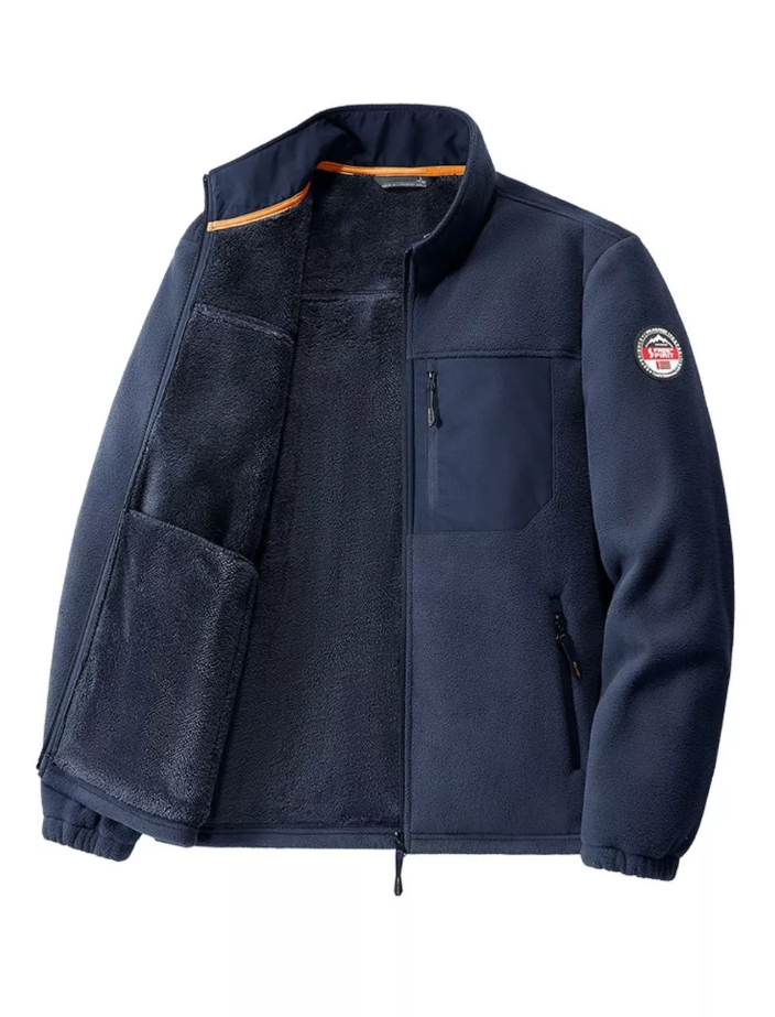 Men’s Plus Size Warm Fleece Jacket