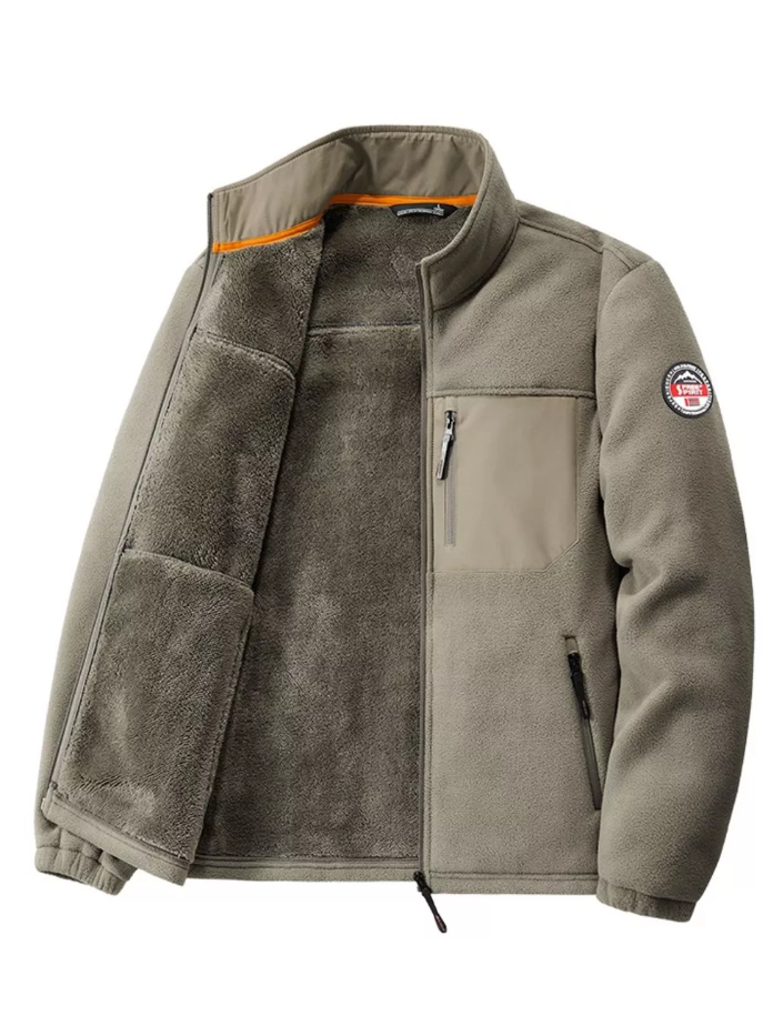 Men’s Plus Size Warm Fleece Jacket