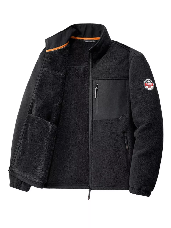 Men’s Plus Size Warm Fleece Jacket