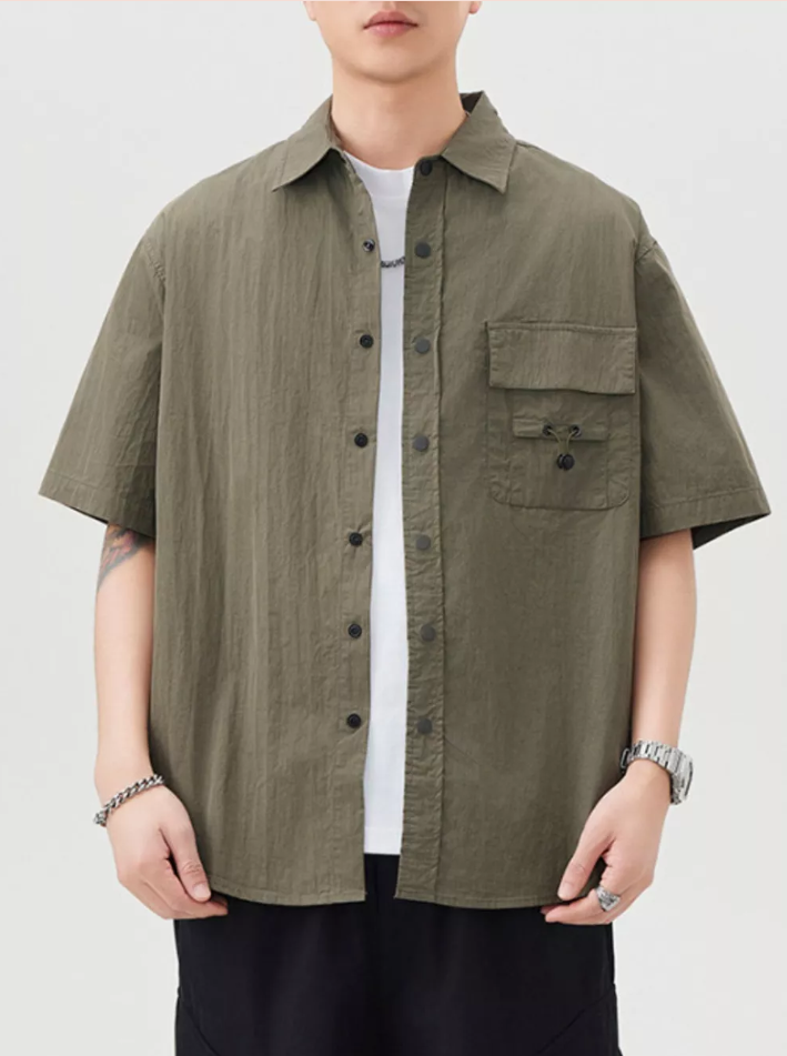 Men's Snap-Down Short Sleeve Camp Shirt