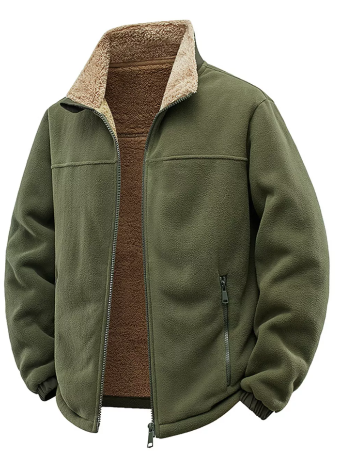 Men’s Streetwear Zip-Up Fleece Hoodie