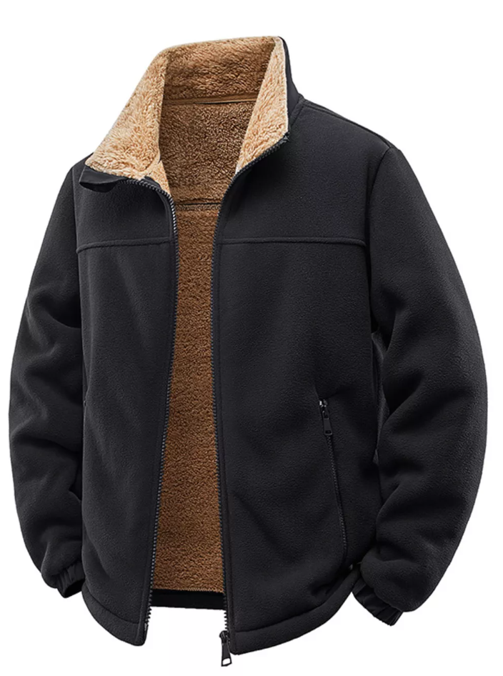 Men’s Streetwear Zip-Up Fleece Hoodie