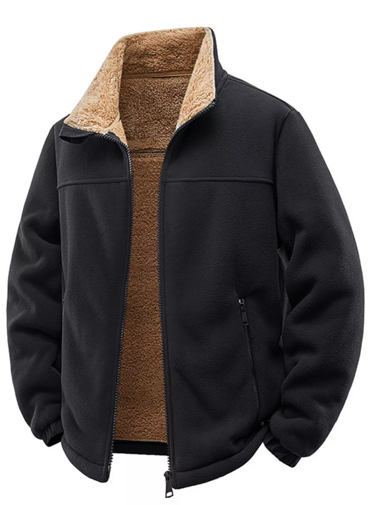 Men’s Streetwear Zip-Up Fleece Hoodie