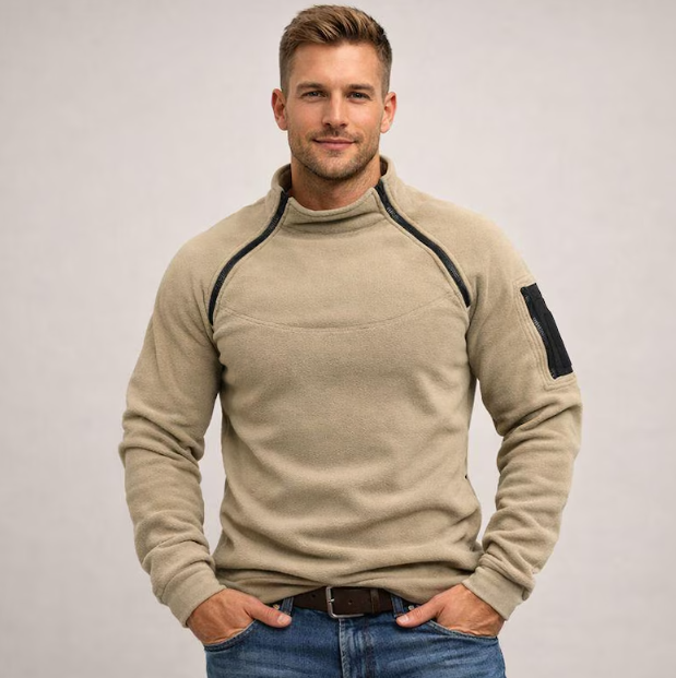 Men’s Tactical Fleece Zip-Up Pullover
