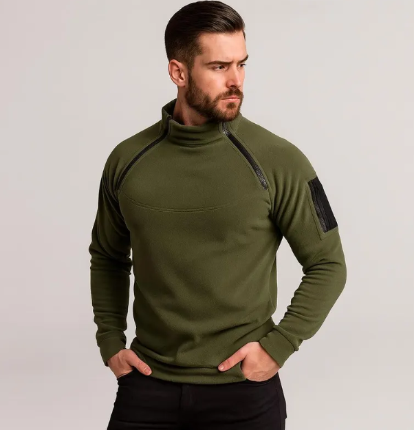 Men’s Tactical Fleece Zip-Up Pullover