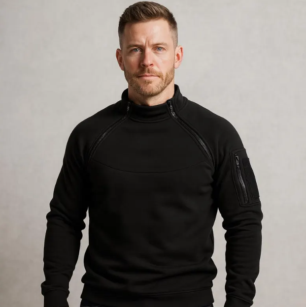 Men’s Tactical Fleece Zip-Up Pullover