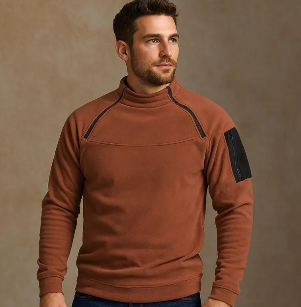 Men’s Tactical Fleece Zip-Up Pullover