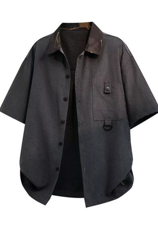 Men's Casual Short Sleeve Button-Down Shirt