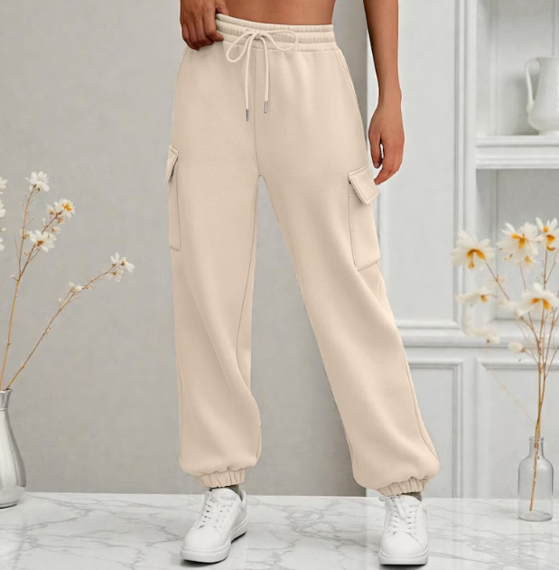 Women’s Fleece-Lined Cargo Joggers