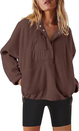 Women’s Fleece Button-Up Jacket