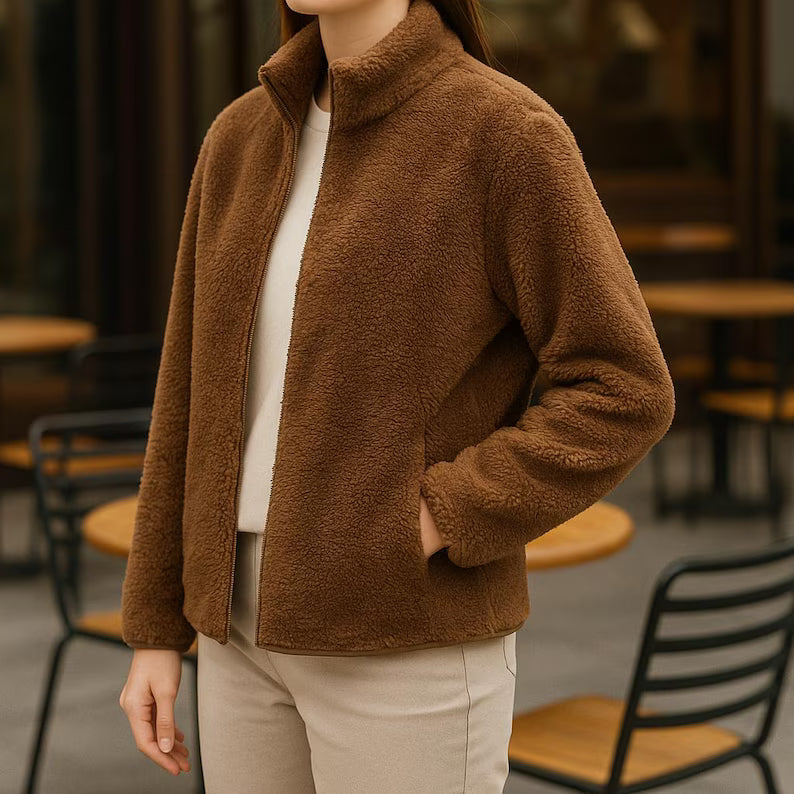 Women's Relaxed Full Zip Fleece Jacket