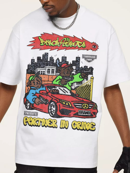 Men's Graphic Crew Neck T-Shirt