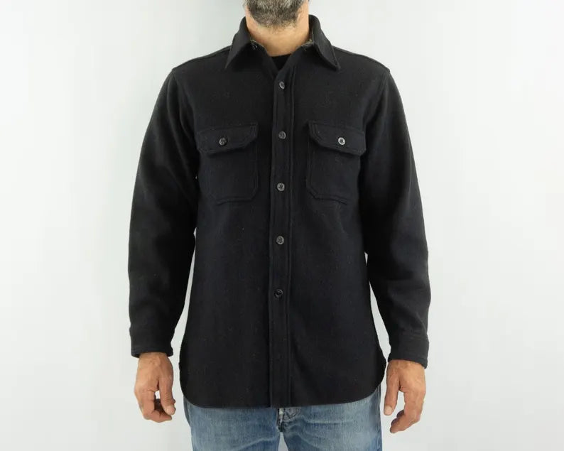 Men's Solid Shirt Jacket