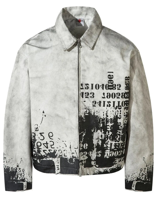 Men's casual printed jacket