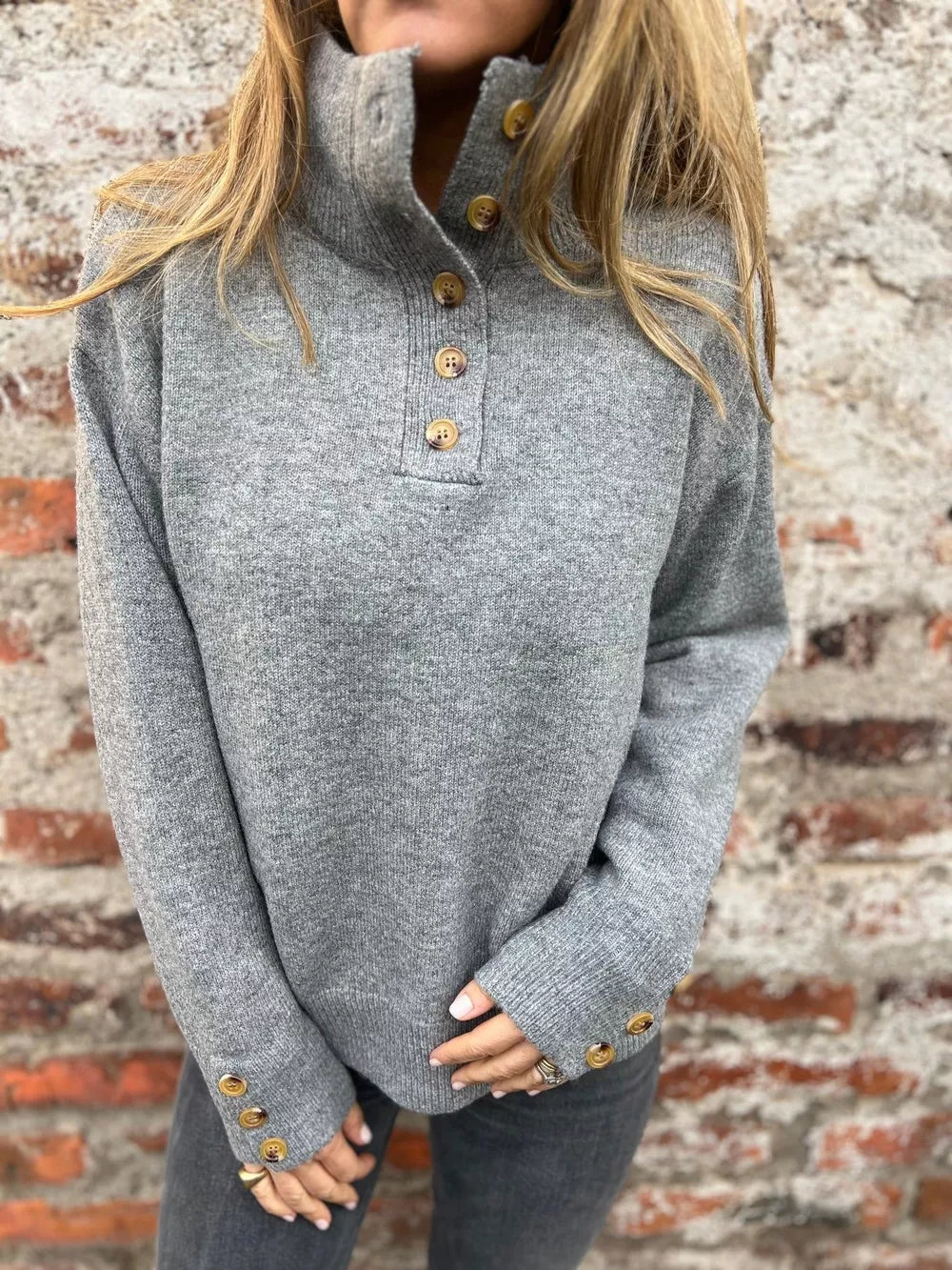 Women’s Textured Fleece Half Snap Pullover