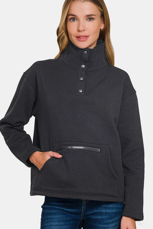 Women’s Printed Half Snap Fleece Pullover