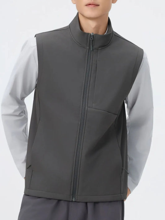 Full Size Sleeveless Softshell Vest