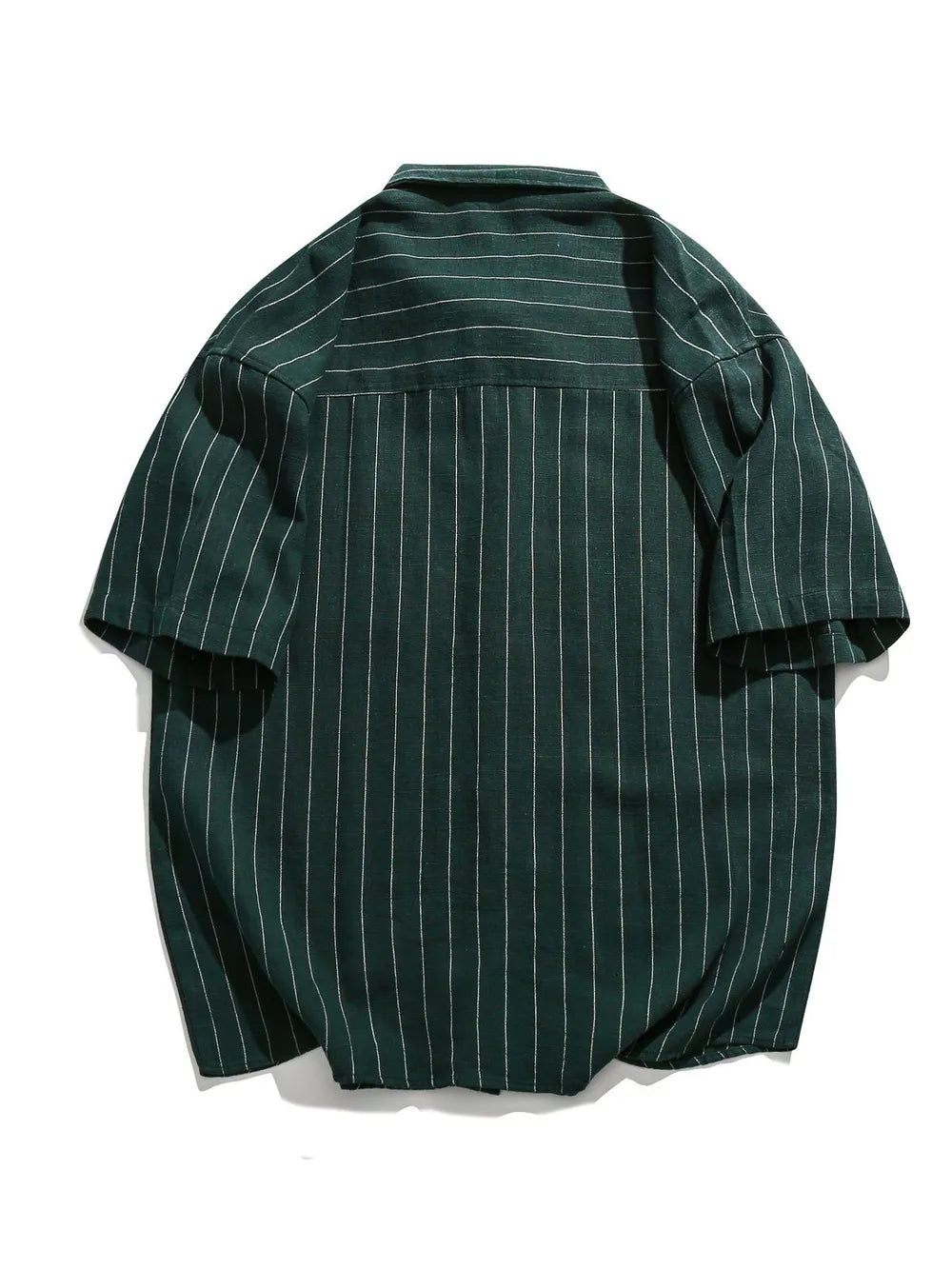 Striped Button Up Short Sleeve Shirt