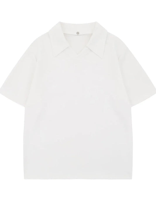 Detachable Collar Short Sleeve Top