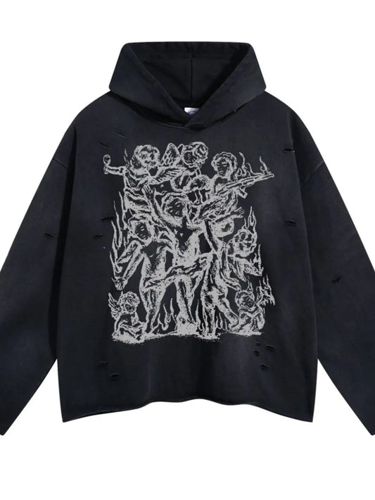 Men's Graphic Long Sleeve Hoodie