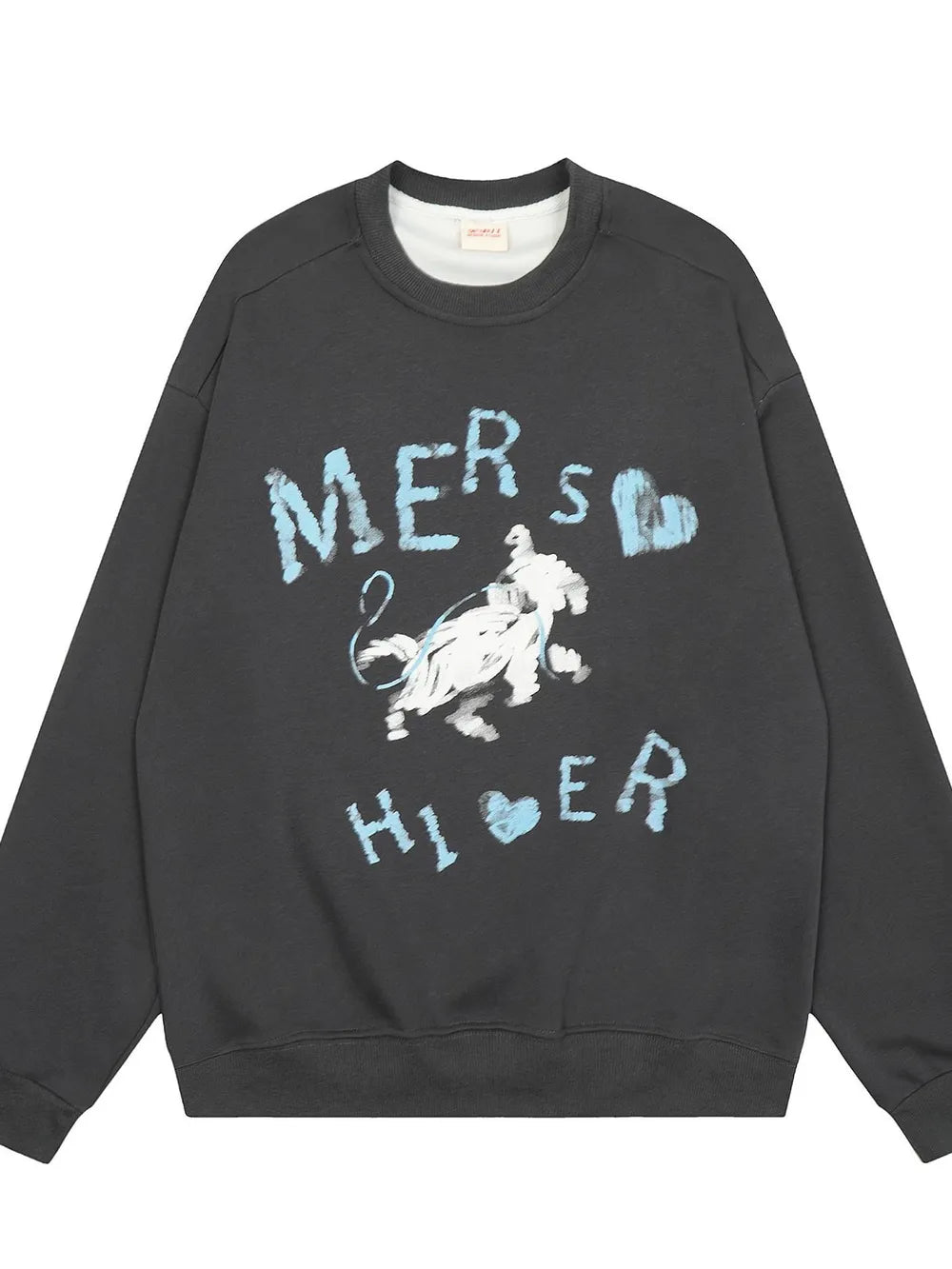 Graphic Crewneck Long Sleeve Sweatshirt