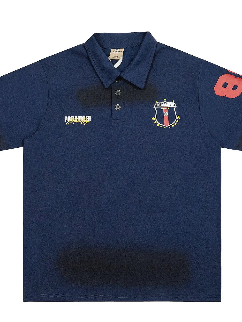 Men's Number Short Sleeve Polo
