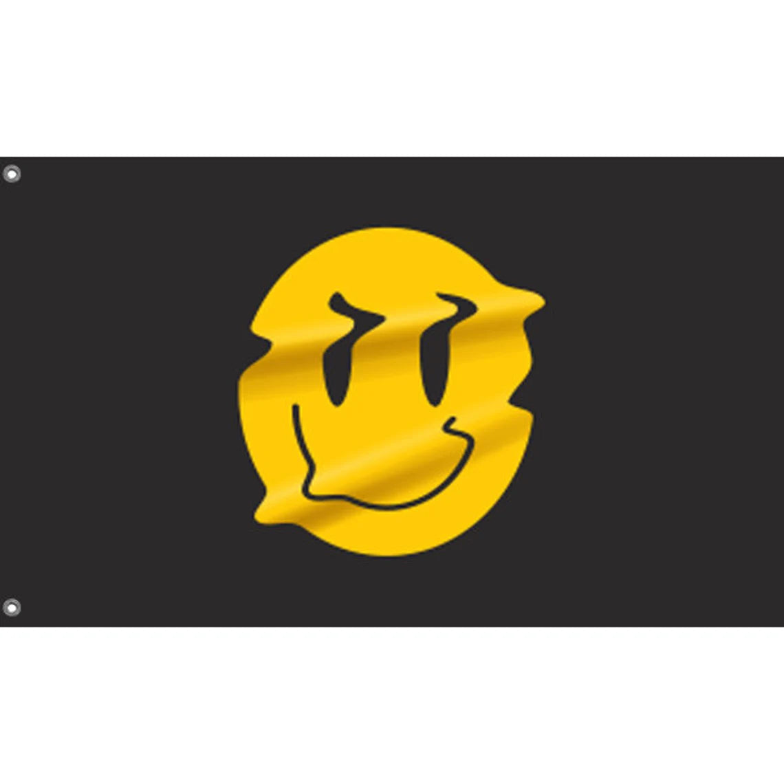 Wrinkle Smiley Face Flag 3x5 Ft - Unique Melting Smile Banner