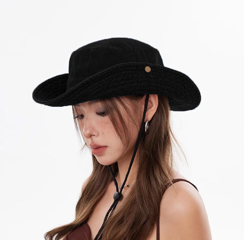 Embroidered Goose Club Bucket Hat - Custom Cotton Sun Hat & Cute Animal Summer Beach Cap