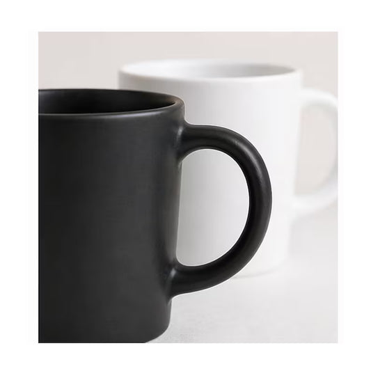 Minimalist Couple Ceramic Mug Set with Wooden Lids
