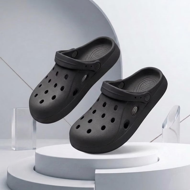 Unisex Cross Strap Sandals - Lightweight EVA Garden Clogs & Non-Slip Beach Shower Shoes