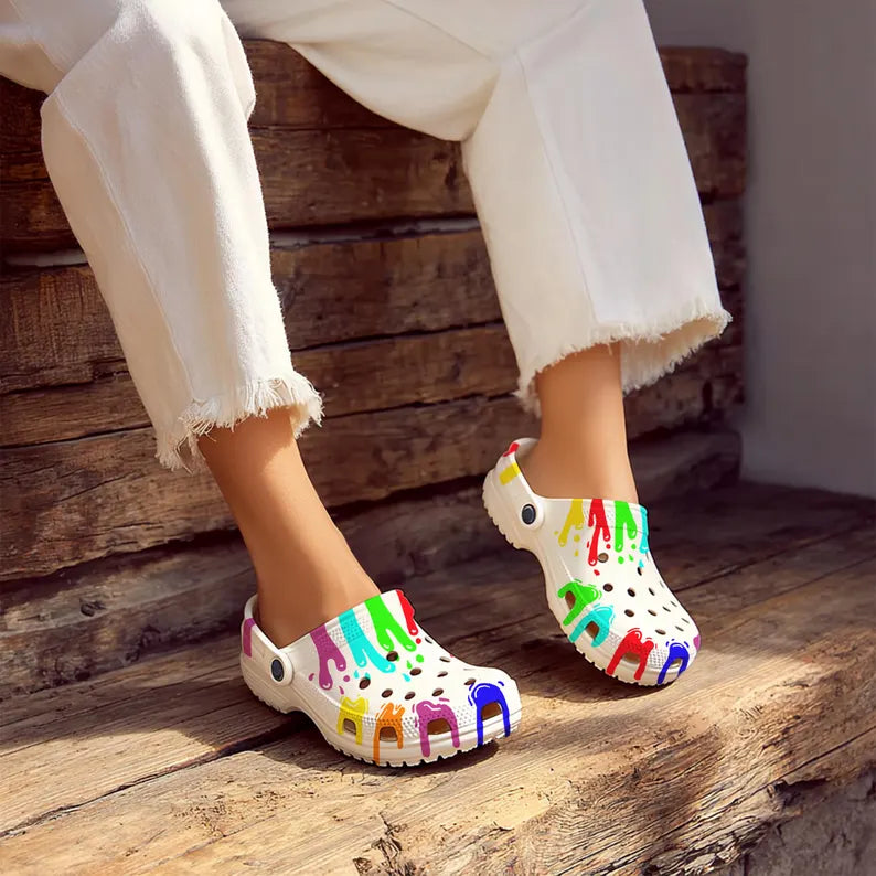 Slippers Clogs In Different Colors Slip On Platform Summer Slippers