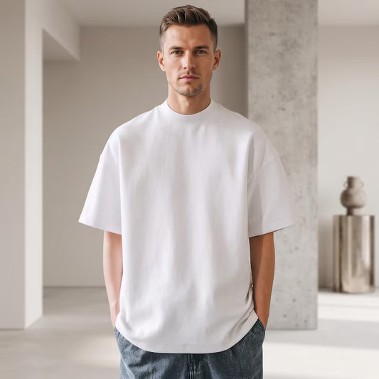 Heavyweight Cotton T-Shirt for Essential Streetwear Style