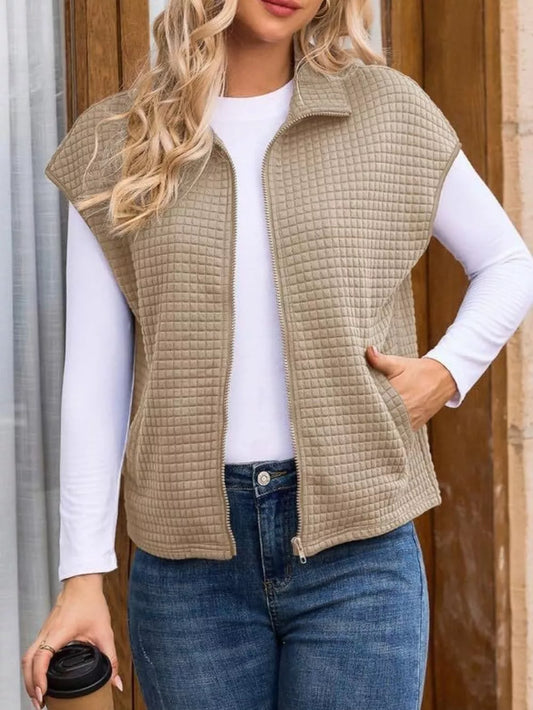 Zip-Up Vest Coat